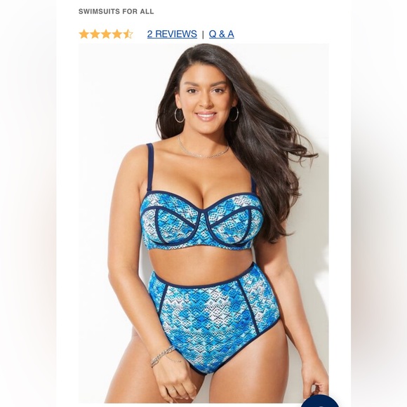 Swimsuits For All Bikini - XL Top, 1X Bottom - Picture 2 of 14